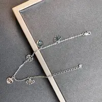 925银手链 【DKFC】925银雪花手链圣诞节冬季送女友