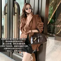 美洋MEIYANG 落日外套【琥珀流光】复古翻领拉链夹克上衣-周五