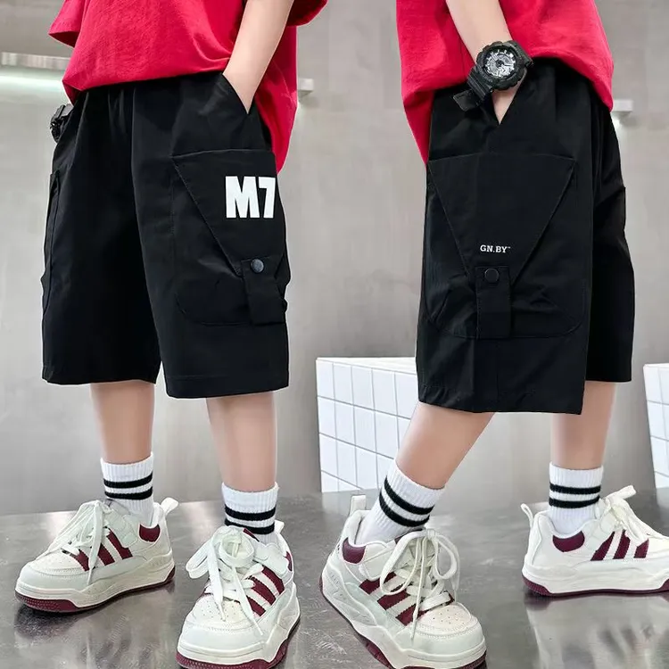 儿童装男童夏装工装短裤2025新款男孩夏季裤子中大童韩版五分裤潮