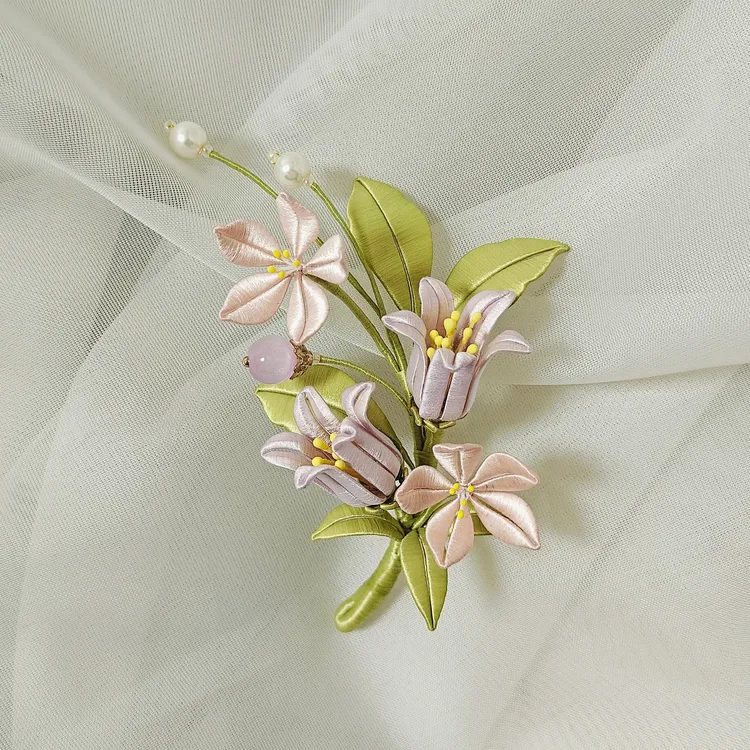 原创风铃花发夹胸针【手工定制款】日常仙女超仙温柔清新百搭气质