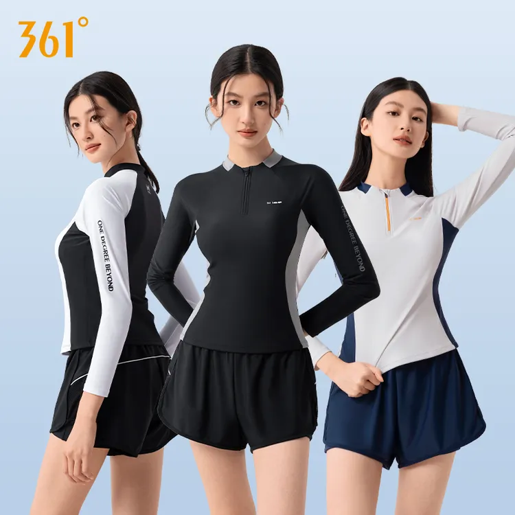 361°泳衣女士2025新款洋气高级感显瘦成人大码长袖泡温泉游泳衣
