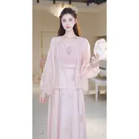 【北栀凡凡】印花新中式风飘逸吊带连衣裙812613