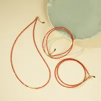 【云上好物】9 DS38237-S925银南红DIY项链—多样性发一件-2mm+（JG）