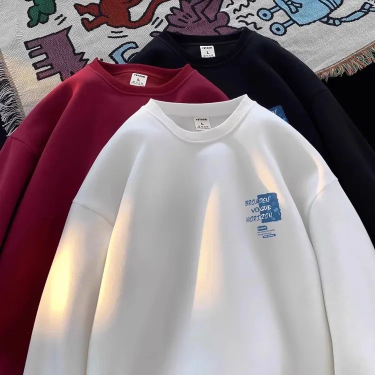 儿童圆领卫衣男女童春秋2025新款潮酷痞帅童装宽松中大童长袖上衣