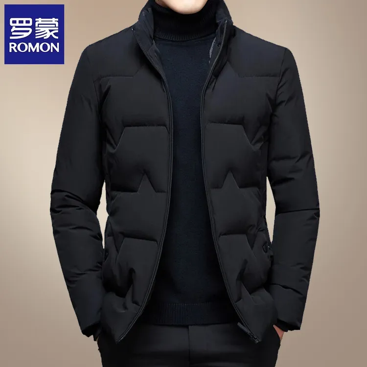 罗蒙男士棉衣2025新款棉服商务休闲加厚保暖棉袄中年冬装男款外套