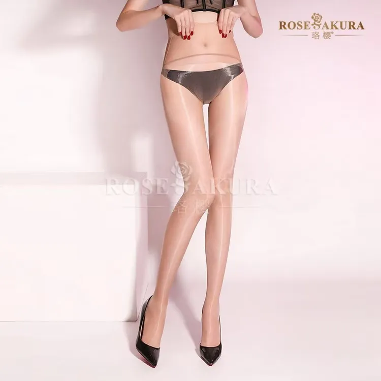 男士丝袜珞樱8401极光无缝牛奶巧克力香氛丝袜女超薄款透明连裤袜