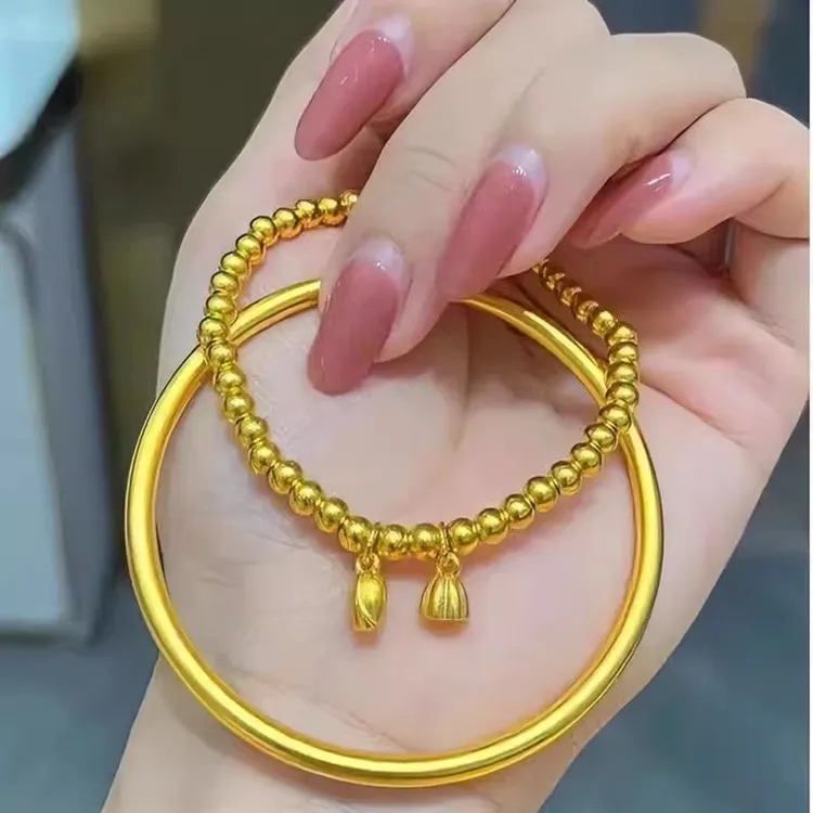 铜合金手镯 莲蓬两世欢拍一发二】古法传承手镯气质+莲蓬两世欢