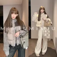 【mimius】喵喵  可溯源三星安心羽绒 设计感撞色拼接羽绒服 G11029