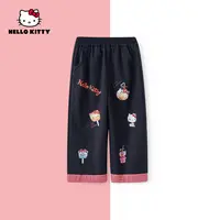 HelloKitty秋季新款女童装卡通休闲直筒裤女宝长裤AC5324ZC445 KT