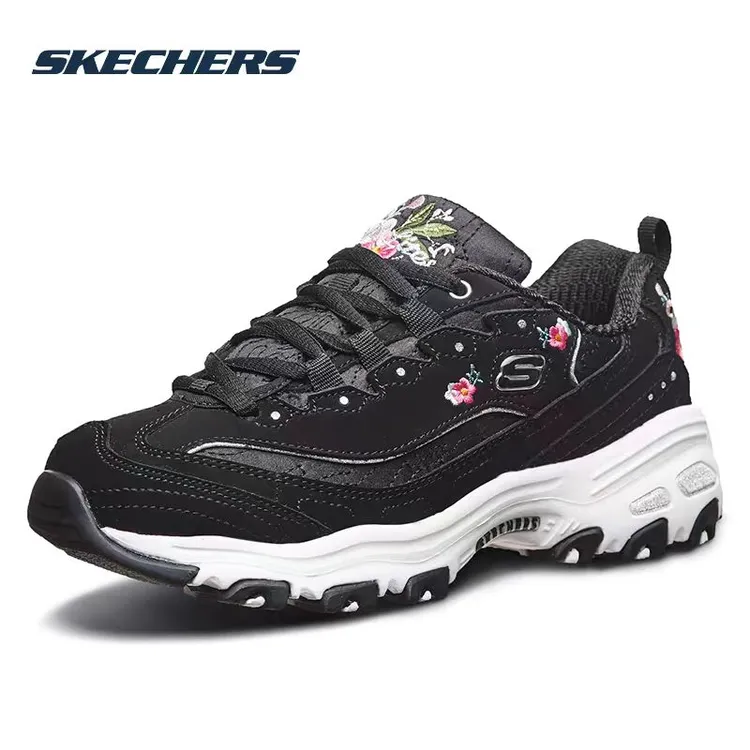 SKECHERS/斯凯奇【刺绣熊】女款复古刺绣Y熊猫鞋休闲老爹鞋时尚百搭