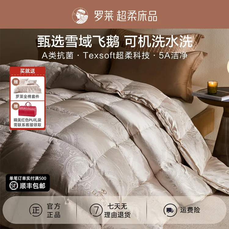 【年终大促·雪域飞鹅】A类可水洗羽绒被保暖鹅绒冬被芯明星款婚被子商品图