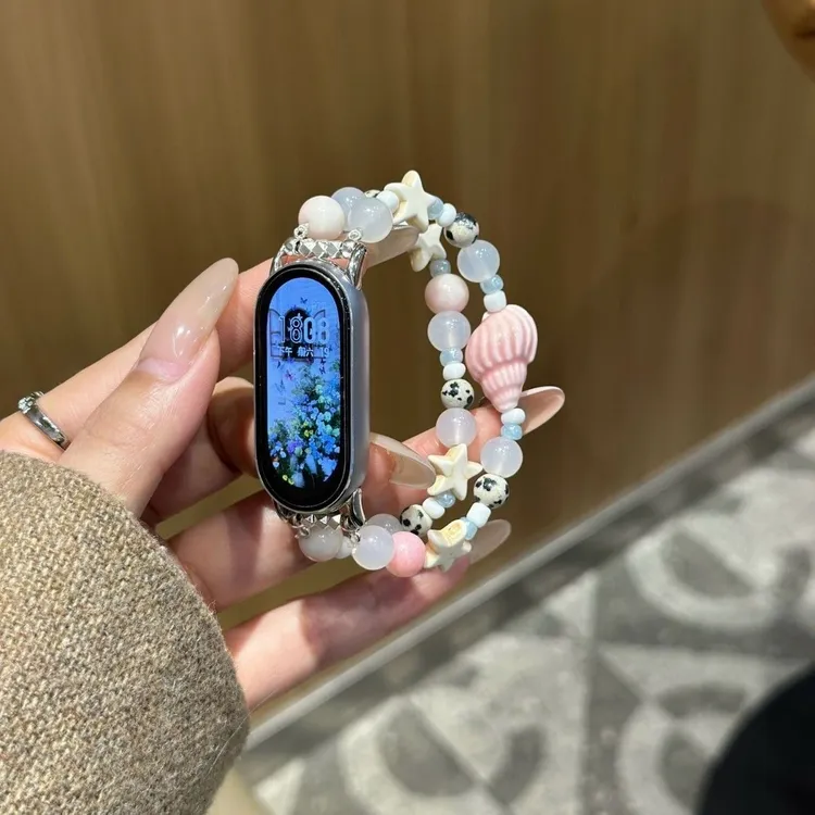 陶瓷小兔海螺动物适用苹果华为小米手环10iwatchS10/9/8手表表带