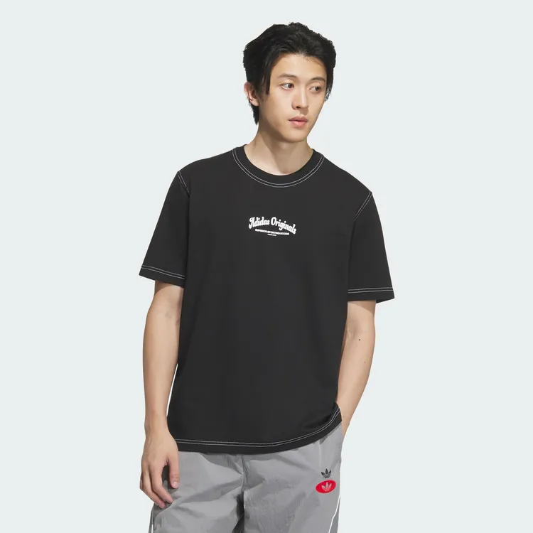 【商城】流光风Adidas阿迪达斯三叶草男子运动圆领短袖T恤JX2632