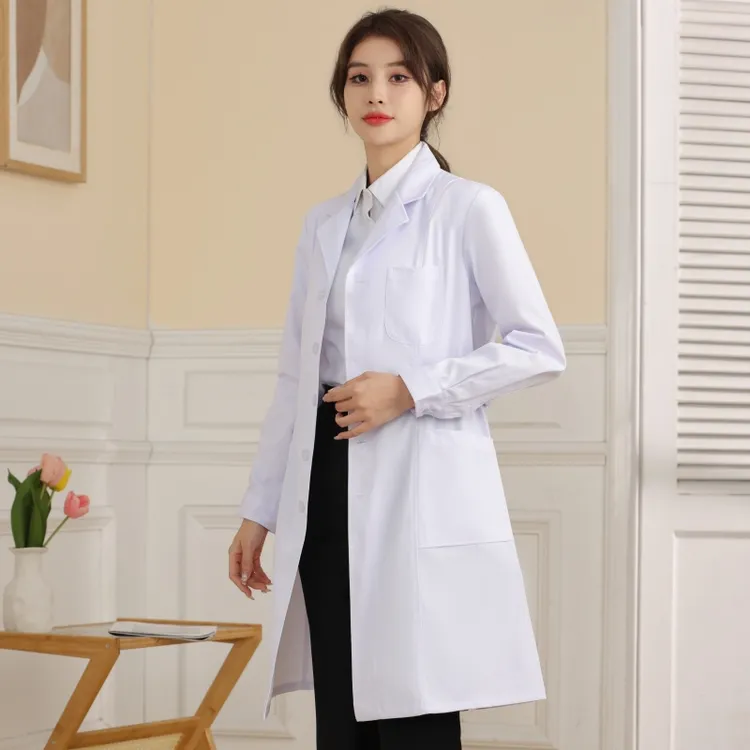 南丁格尔白大褂长袖工作服女男实验服药店医生服医师服短袖护士服