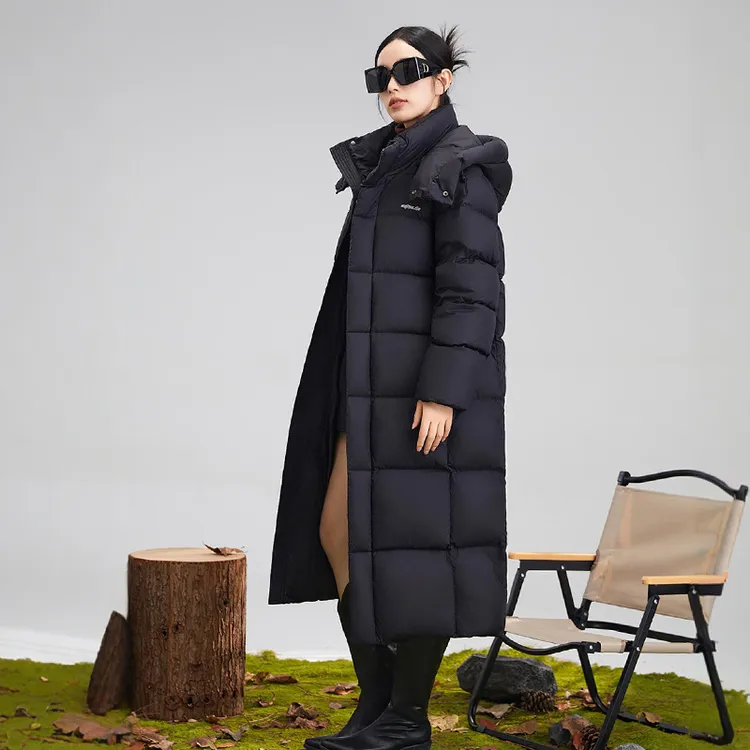 知羽家-长款羽绒服女冬季2025新款高端95白鸭绒加厚极寒时尚外套