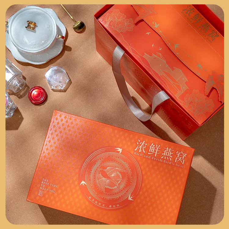 新款浓鲜燕窝保温箱礼盒空盒3-6-7瓶装母亲节礼品盒定制logo
