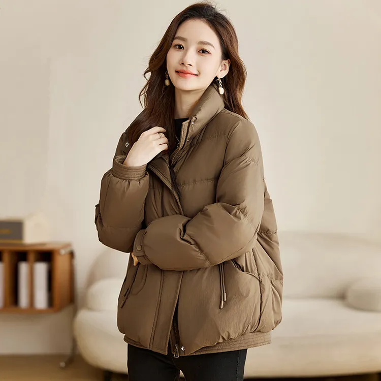 小个子短款棉袄棉服女2025新款时尚立领棉衣百搭保暖冬装显瘦外套