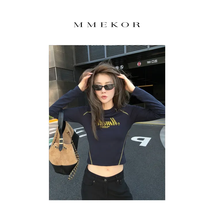 MMEKOR “马里波恩”T恤 2025新款秋款活力常青藤时髦长袖 30260