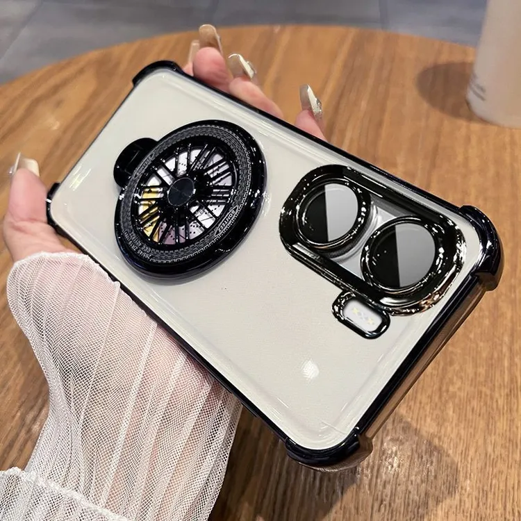 适用vivoiQOONeo10Pro+手机壳陀螺支架V2463A软气囊全包带镜头膜.