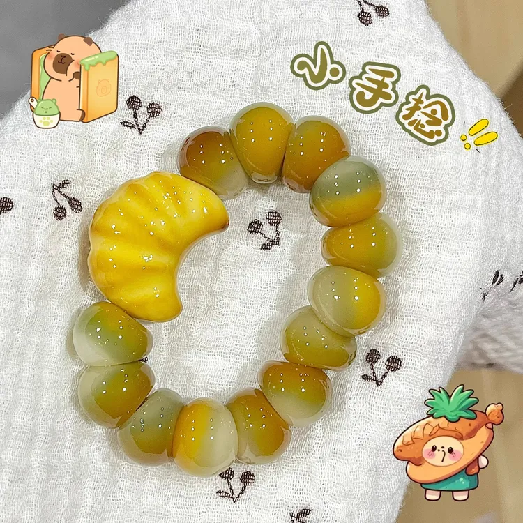 超可爱迷你蒜瓣山竹菩提子手捻手串小把件文玩指尖手盘