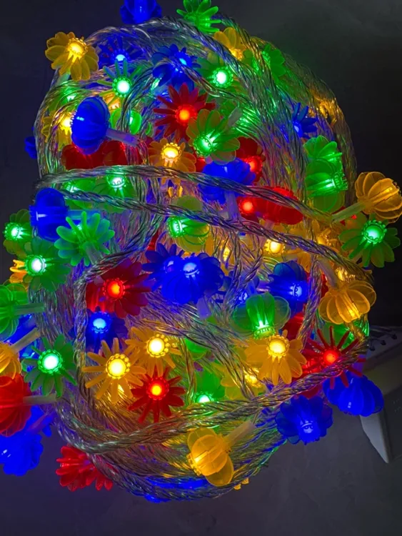 透明线45米240灯软灯笼彩灯