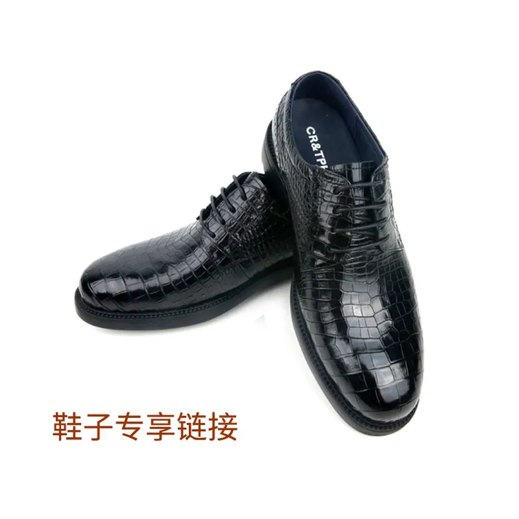 【通用】鳄鱼与牙签鸟 鳄鱼真皮皮鞋商务休闲 (样品鞋专享链接)