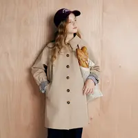 笛莎童装女童外套春秋季新款儿童学院风休闲风衣外套-732532701