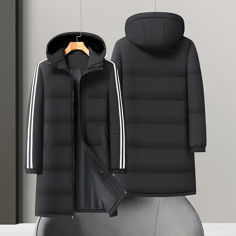 2025冬季新款男士棉衣加肥加大码中长款连帽休闲棉服防风保暖外套