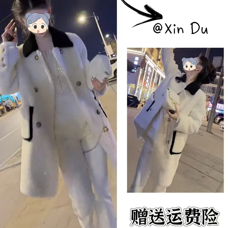 2025秋冬季新款时尚显瘦气质女士网红洋气风衣百搭款D24308