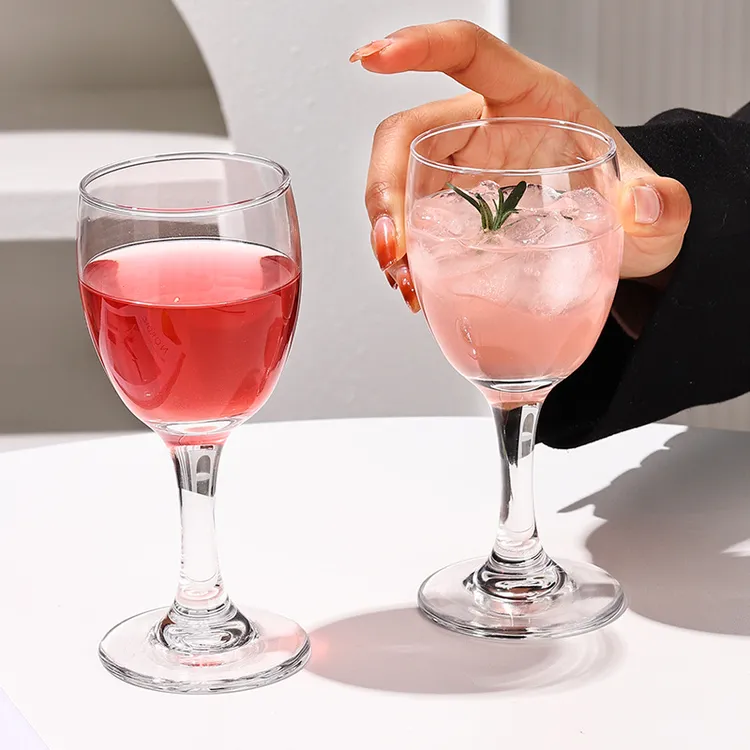 红酒高杯透明红酒杯家用葡萄酒杯创意洋酒杯高玻璃杯
