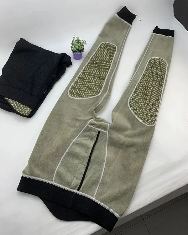 男士冬季护膝护腰加档加厚保暖裤