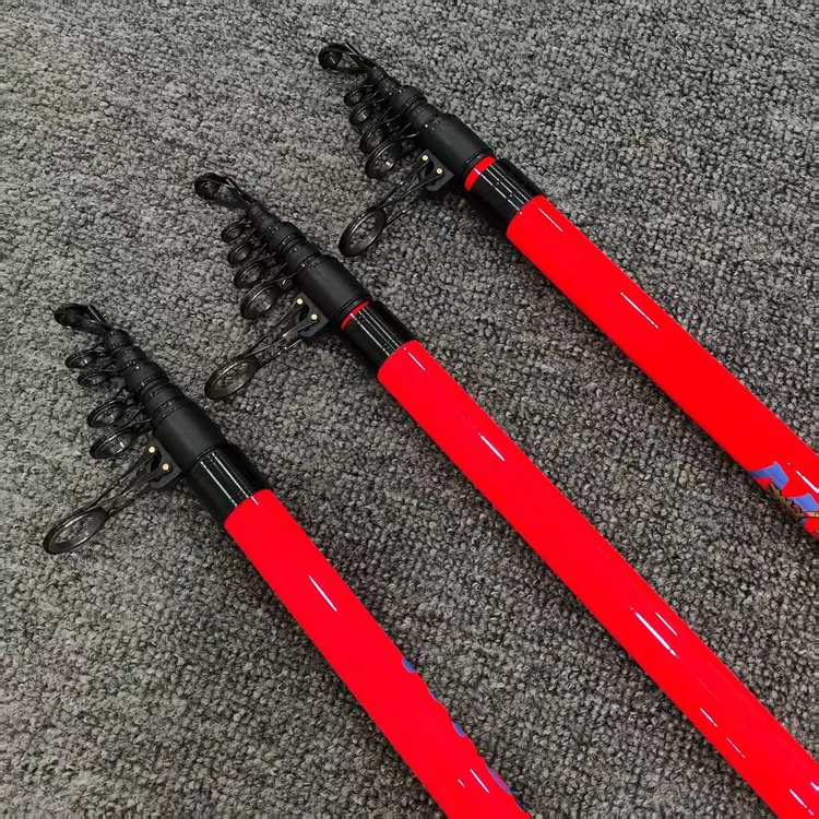 巨物锚杆超硬超轻可视锚杆远投杆专用挂鱼杆碳素锚鱼竿黑红