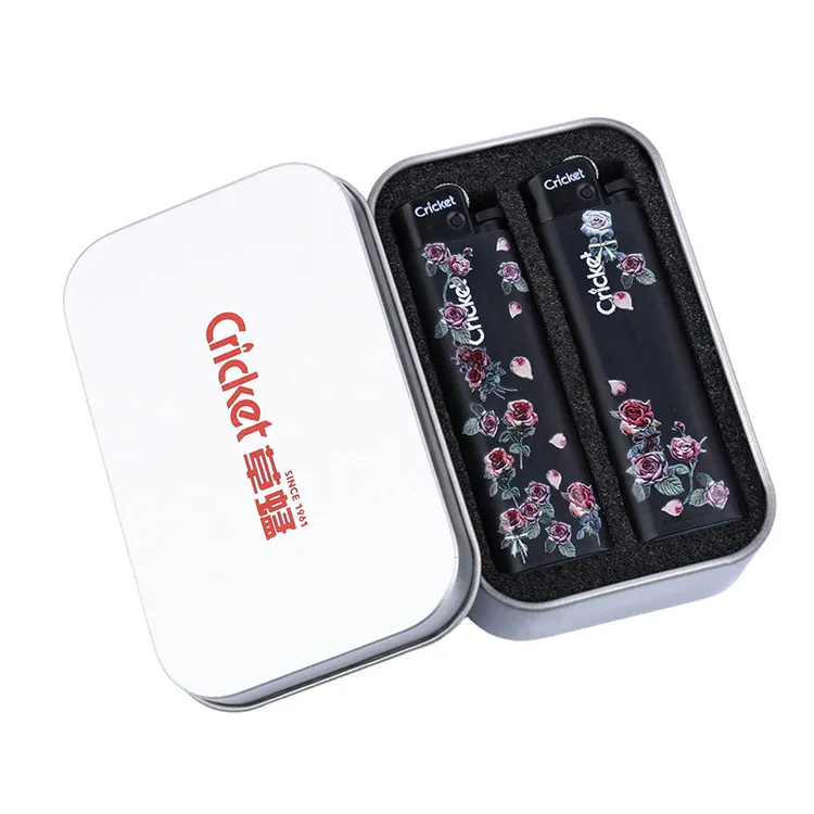 创意高颜值防爆一次性砂轮滑轮火石明火打火机礼盒装适合送礼