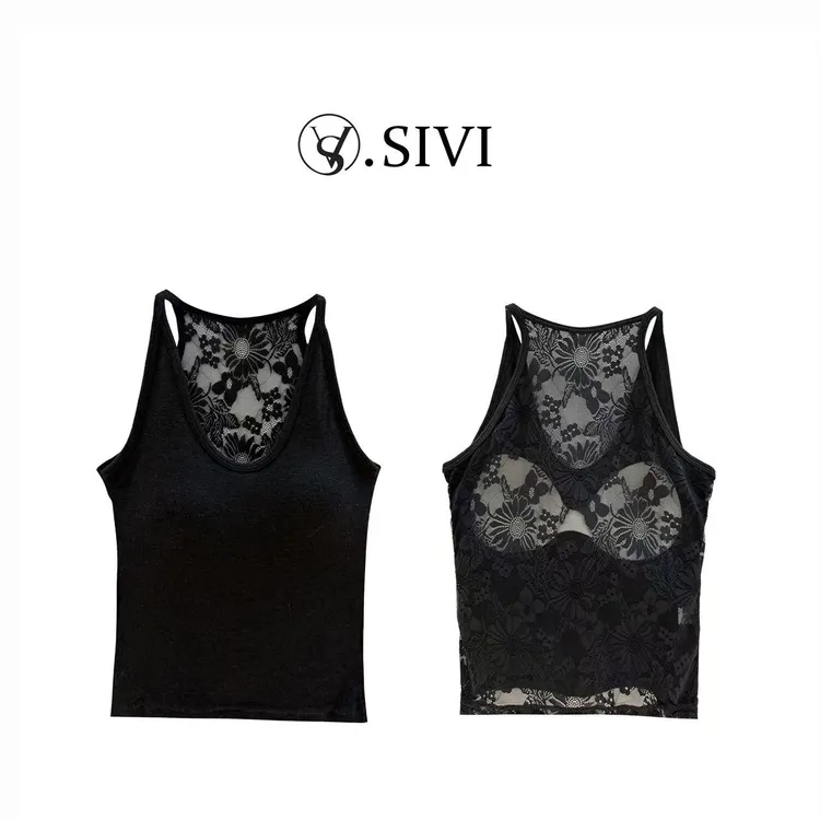 熙薇【百搭背心】2025早秋新款时尚休闲简约修身百搭打底背心H3768