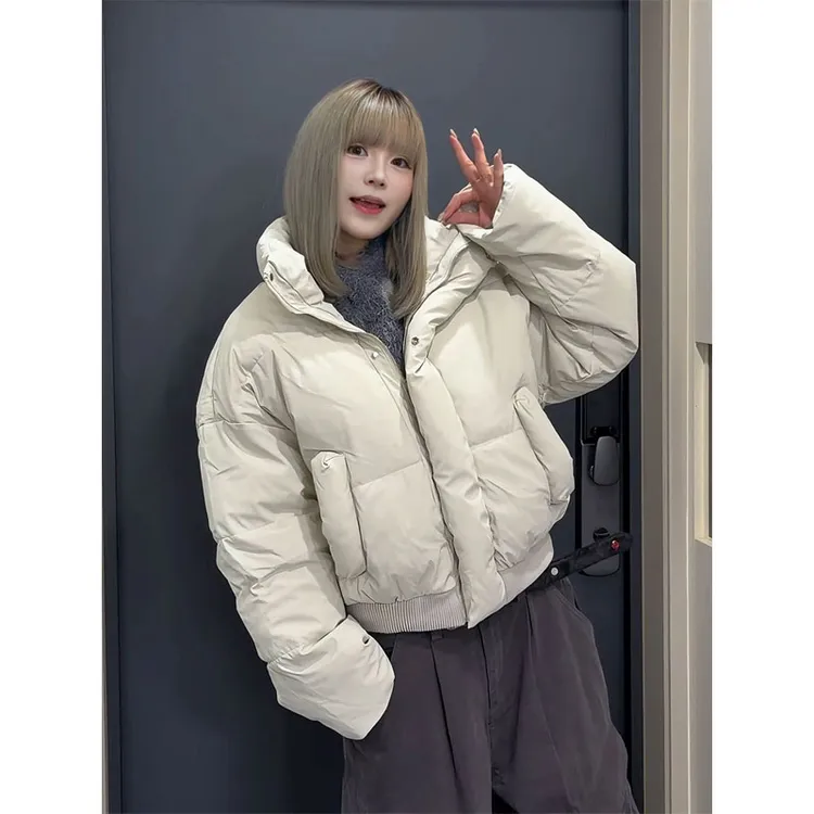 美式高街短款棉服男冬季潮牌加厚保暖情侣棉衣cleanfit派克外套