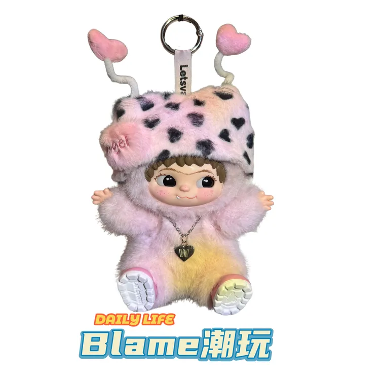 WAKUKU初代毛毛潮趣派对系列潮玩手办盲盒angle天使吊卡粉玩偶