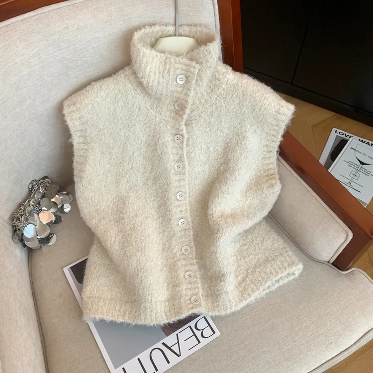 马甲女款2025新款爆款外穿毛毛马夹时尚洋气百搭女装万能百搭背心