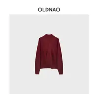 【OLDNAO】品牌订单线慵懒风斜襟针织开衫外套-SJ-T9012