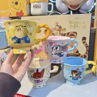 迪士尼疯狂动物城马克杯家用牛奶杯高颜值杯子办公室水杯