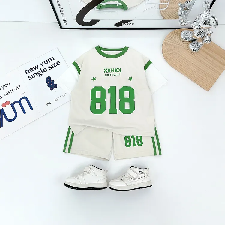儿童夏季装套装2025新款男童篮球服两件套 FB25194 悠悠童话童装