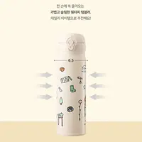 25070607B 食品级304不锈钢保温杯弹跳杯500ml