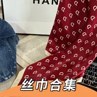 气质时尚法式百搭洋气轻奢高档花花丝巾合集