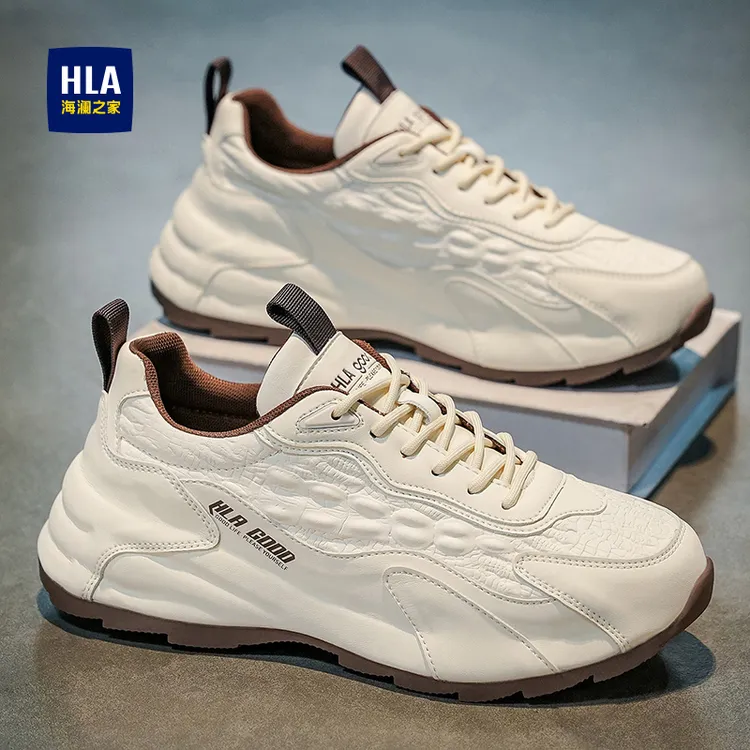 海澜之家鞋子男鞋2025新款冬季潮流休闲鞋男士厚底增高运动老爹鞋