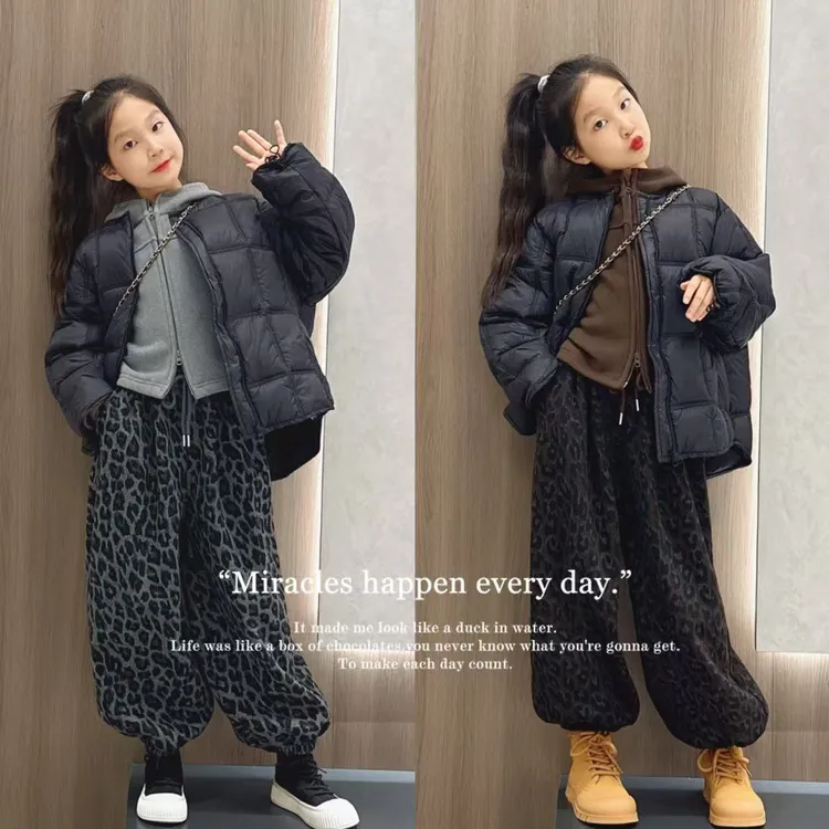 女童棉服外套秋冬款2025新款洋气儿童装上衣冬季女大童休闲棉衣潮