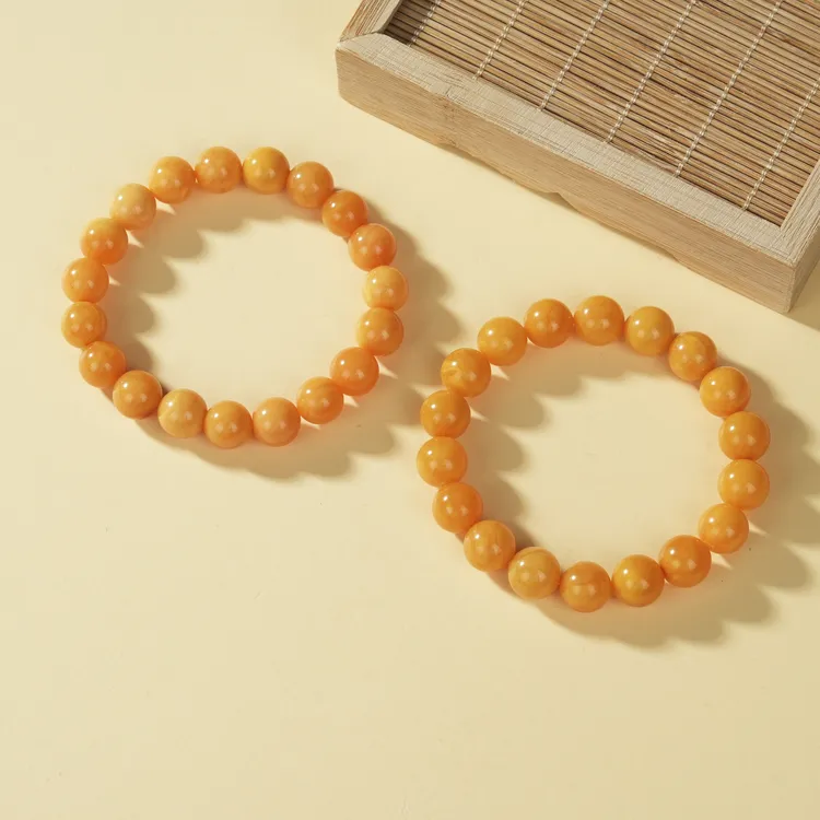 【云上叙】蜜蜡单圈手串-多样性发一件-约10mm-V04319-M（甄选）