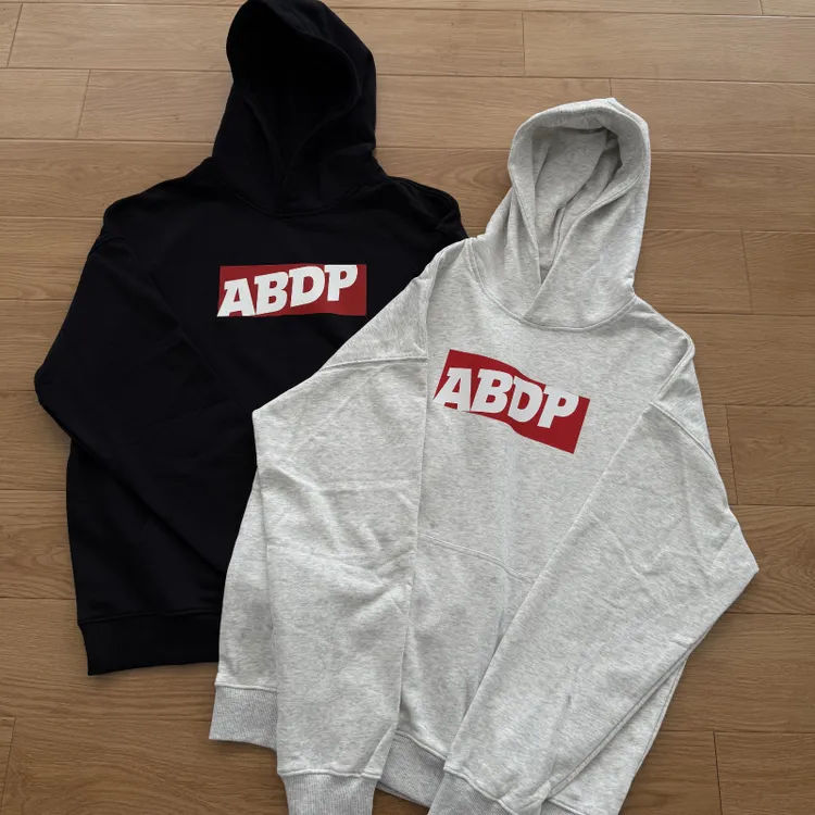 ABDP秋冬男士新款美式毛圈重磅连帽卫衣外套休闲运动宽松上衣