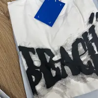 tea胸口模糊印花短袖T恤