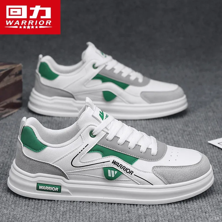 回力皮面防水板鞋2026秋季新款男鞋百搭轻便低帮休闲运动鞋开车鞋