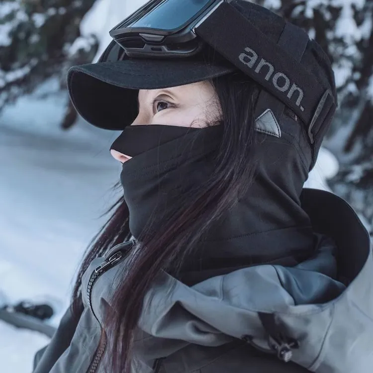 JUXI滑雪护脸面罩秋冬季头套防风防寒专业户外运动男女款滑雪专用