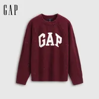 【成毅代言】Gap女装秋季新款提花彩点宽松圆领毛衣百搭上衣793677